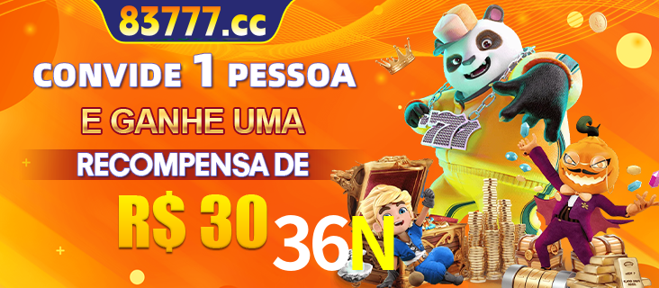 Banner institucional da 36N sobre parceria de marcas e criação de uma marca de excelência, apresentando os mascotes de jogos populares como o Fortune Tiger.